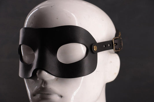 Hero Mask - Black with Bronze Hardware